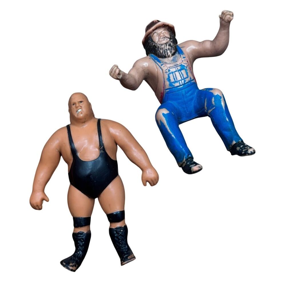 WWE King Kong Bundy & Hillbilly Jim Action Figures Golden Era Thumb Wrestling